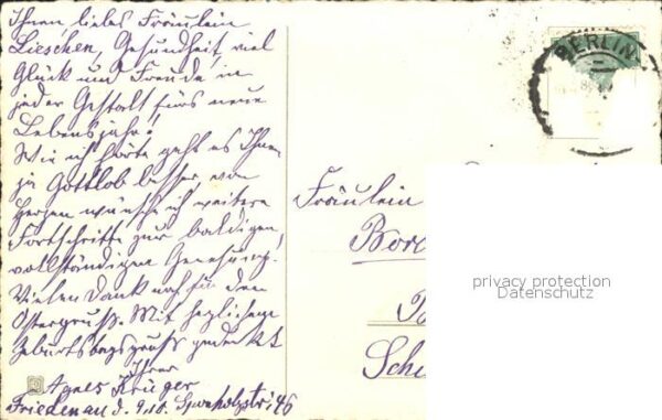 Geburtstag Vergissmeinnicht Gedicht Litho – Bild 2