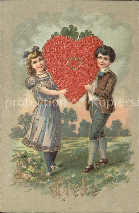 Kinder Child Enfants Rosen Herz Liebe