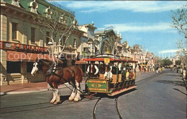 Pferdebahn Disneyland Horse-Drawn Street Car
