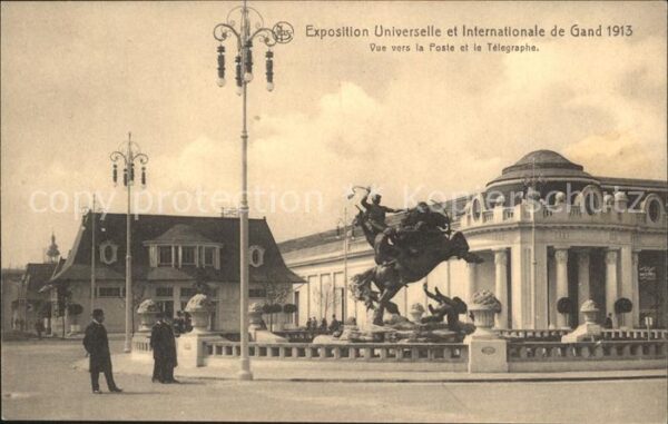 Exposition Universelle Gand 1913 Poste Telegraphe
