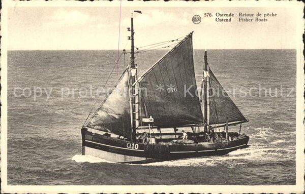 Fischerei Fischerboot Segelboot Ostende