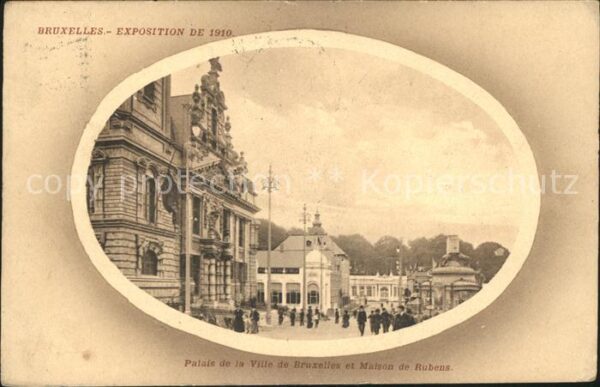Exposition Universelle Bruxelles 1910 Palais de la Ville de Bruxelles Maison