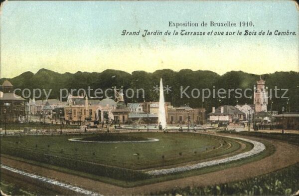 Exposition Universelle Bruxelles 1910 Grand Jardin Bois de la Cambre
