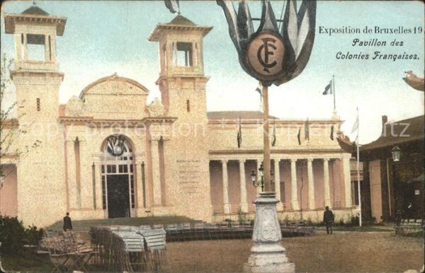 Exposition Universelle Bruxelles 1910 Pavillon des Colonies Francaises