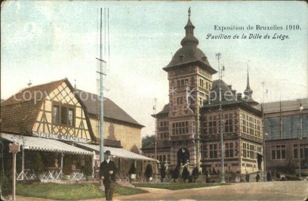 Exposition Universelle Bruxelles 1910 Pavillon de la Ville de Liege