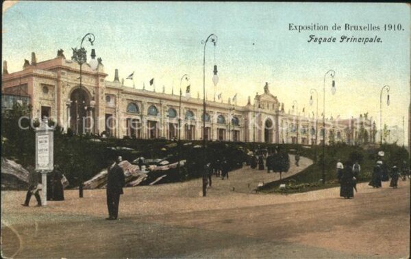 Exposition Universelle Bruxelles 1910 Facade Principale