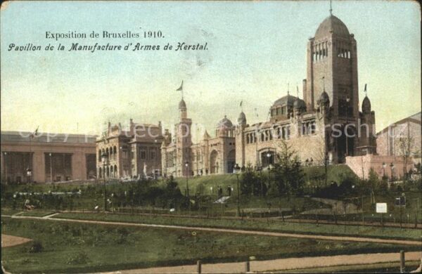 Exposition Universelle Bruxelles 1910 Pavillon de la Manufacture d_ Armes de