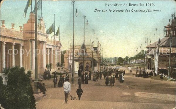 Exposition Universelle Bruxelles 1910 Palais des Travaux feminins