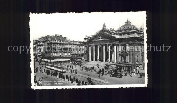 Strassenbahn Bruxelles La Bourse Börse