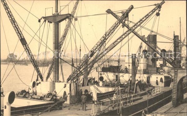Schiffe Ships Navires Anvers Dechargement d_un navire