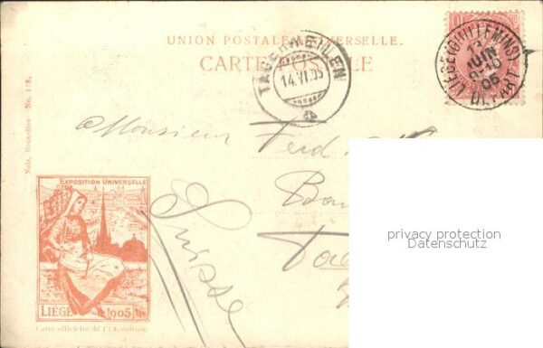 Exposition Universelle Liege 1905 Entree monumentale des Halls – Bild 2