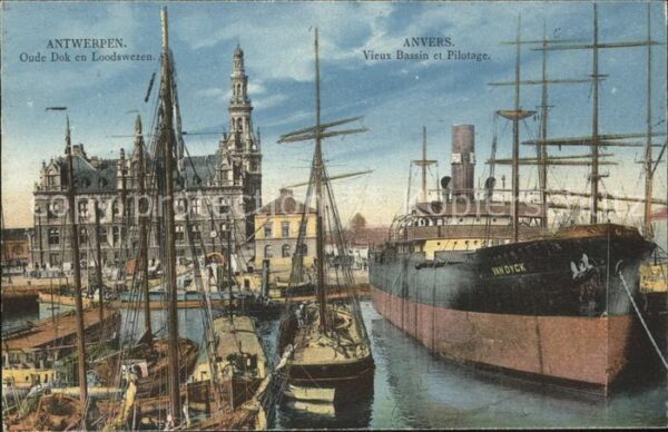 Schiffe Ships Navires Van Dyck Anvers Pilotage