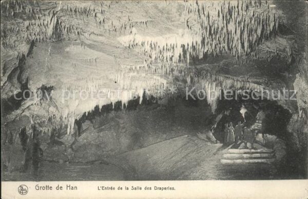 Hoehlen Caves Grottes Han Salle des Draperies
