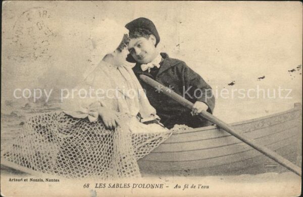 Trachten Paar Boot Les Sables d_Olonne