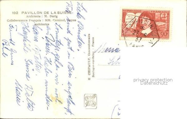 Exposition Internationale Paris 1937 Pavillon de la Suisse – Bild 2