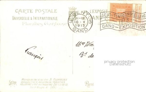 Exposition Universelle Gand 1913 Pavillon de la Ville de Gand – Bild 2