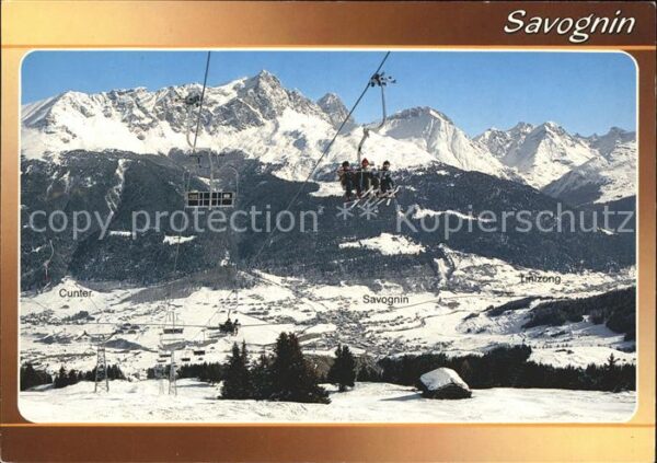 Sessellift Tigignas-Somtgant Savognin Graubünden