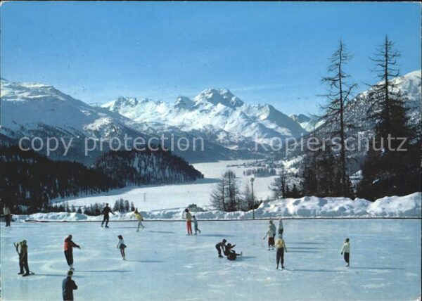Schlittschuhlaufen Eislaufen Eisbahn Suvretta House St. Moritz Silva