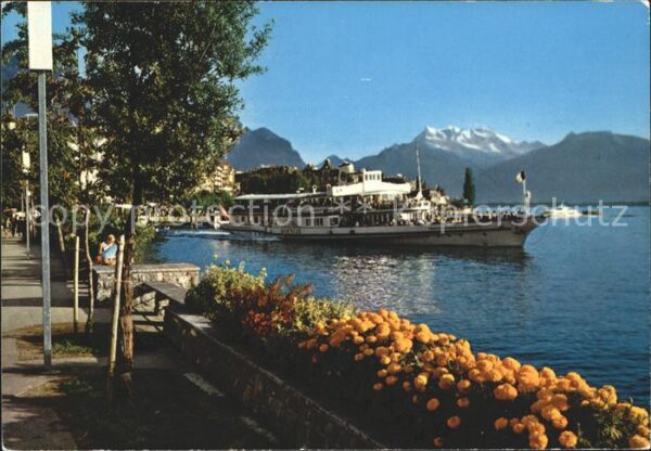 Dampfer Seitenrad Montreux