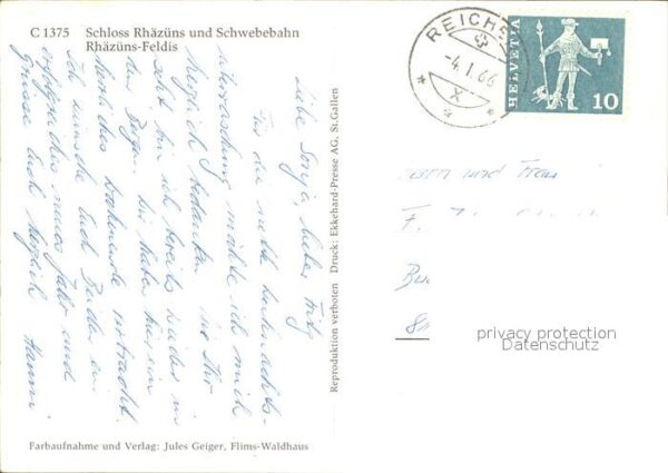 Seilbahn Rhäzüns-Feldis Schloss Rhäzüns – Bild 2