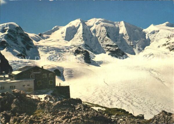 Gletscher Berghaus Diavolezza Piz Cambrena Bellav