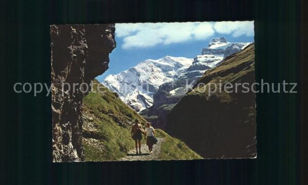 Gletscher Kiental Morgenhorn-Wilde Frau Weg nach