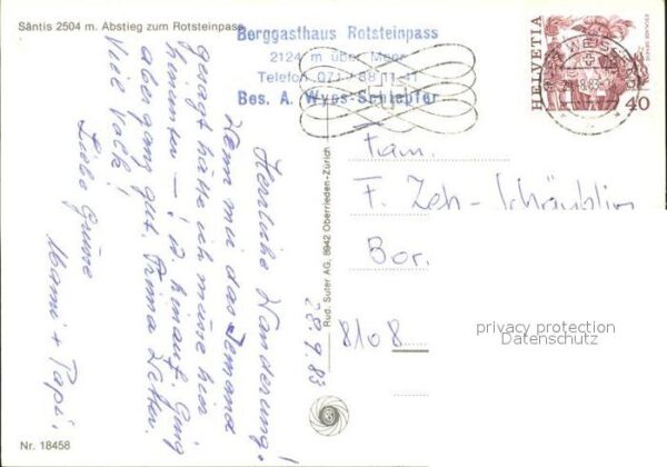 Bergsteigen Klettern Abstieg Rotsteinpass Säntis Lisengrat – Bild 2