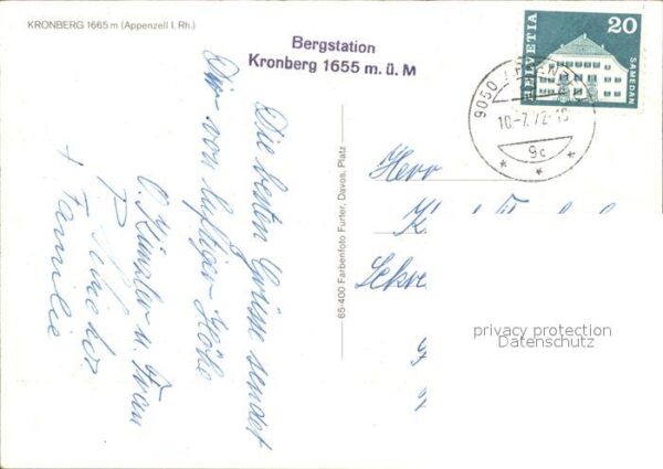 Seilbahn Kronberg Appenzell I. Rh. – Bild 2