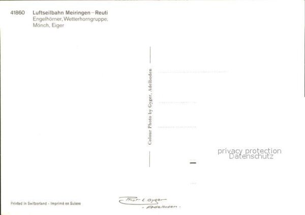 Seilbahn Meiringen-Reuti Engelhörner Wetterhrong – Bild 2