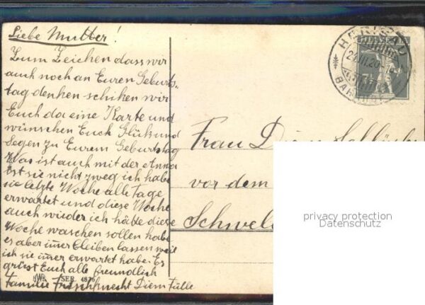 Rosen Glückwunsch Geburtstag Litho – Bild 2