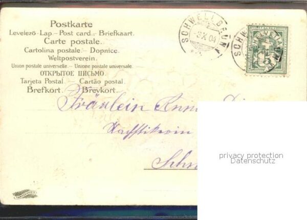 Tauben Veilchen Geburtstag Litho – Bild 2