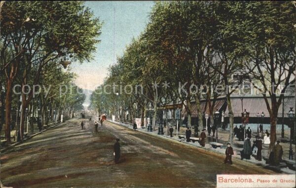 Barcelona Cataluna Paseo de Gracia