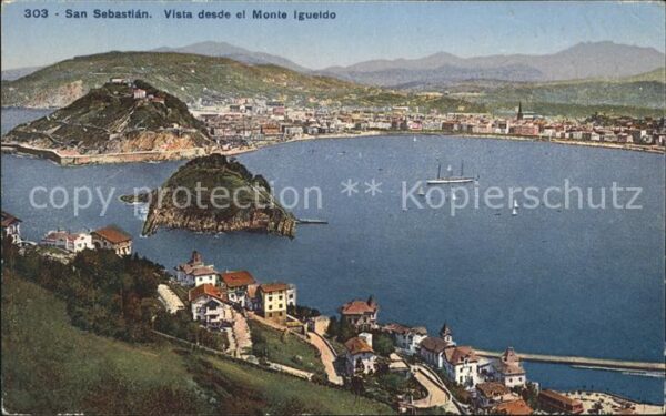 San Sebastian  Pais Vasco ES Vista desde el Monte Igueldo