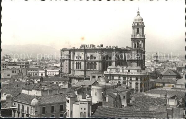 Malaga Andalucia Catedral y vista parcial