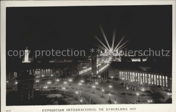 Barcelona Cataluna Exposicion Internacional 1929 Entrada n