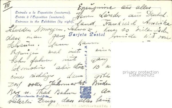 Barcelona Cataluna Exposicion Internacional 1929 Entrada n – Bild 2