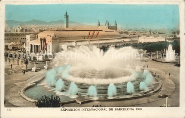 Barcelona Cataluna Exposicion Internacional 1929 Fuente Mo