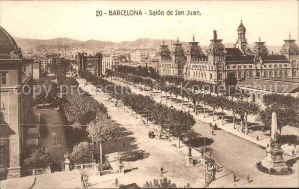 Barcelona Cataluna Salon de San Juan Monumento