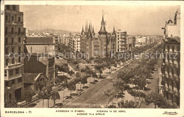 Barcelona Cataluna Avenida 14 de Abril