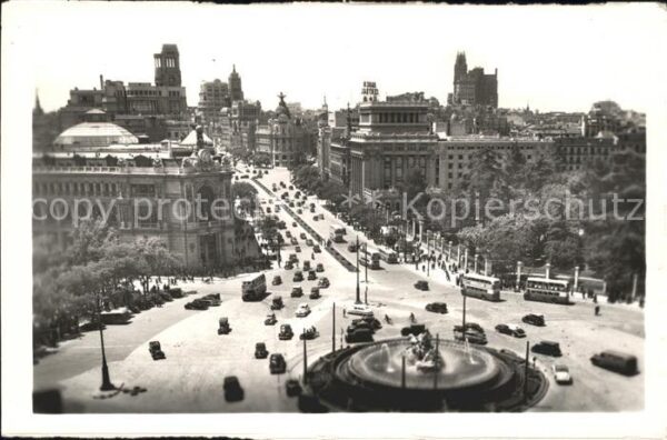 Madrid Spain Plaza de la Cibeles y Calle de Alcala F