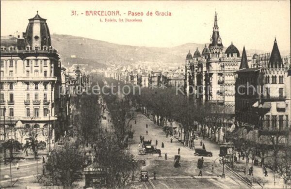 Barcelona Cataluna Paseo de Gracia
