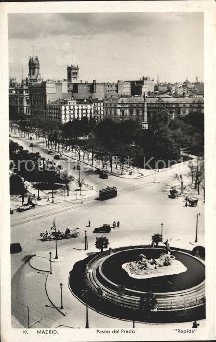 Madrid Spain Paseo del Prado Monumento