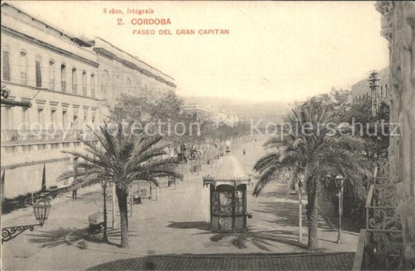 Cordoba Andalucia Paseo del Gran Capitan Quiosco