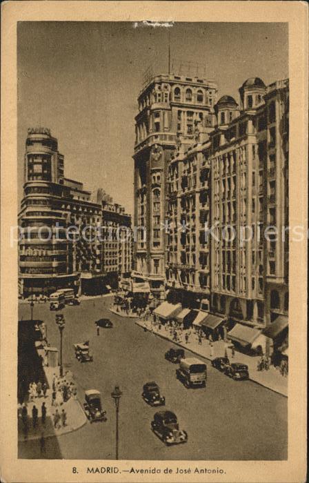 Madrid Spain Avenida de Jose Antonio