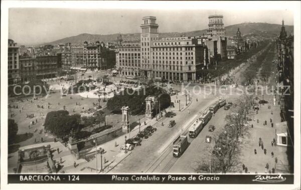Barcelona Cataluna Plaza Cataluna y Paseo de Gracia