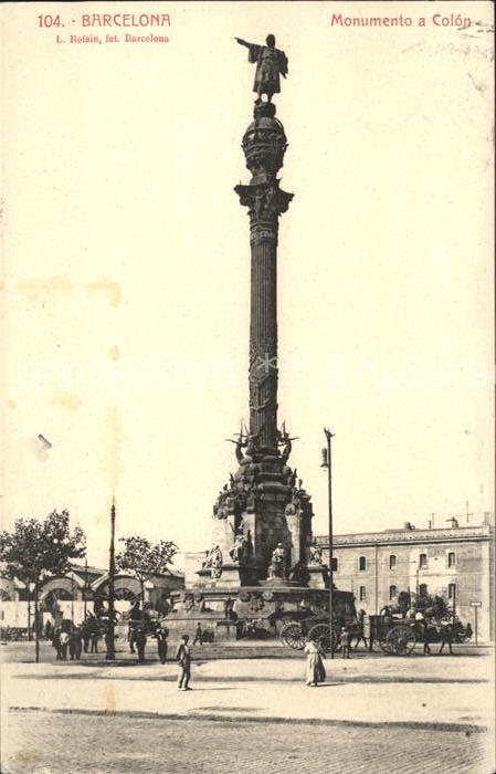Barcelona Cataluna Monumento a Colon