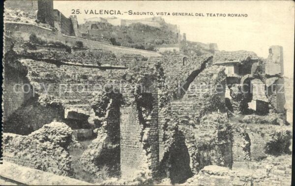 Valencia Valenciana Sagunto Teatro romano antike Stätte