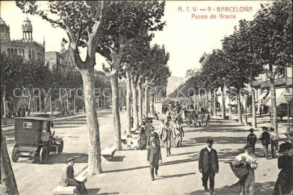 Barcelona Cataluna Paseo de Gracia