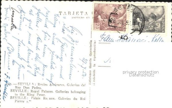 Sevilla Andalucia Reales Alcazares Palacio Galerias del R – Bild 2