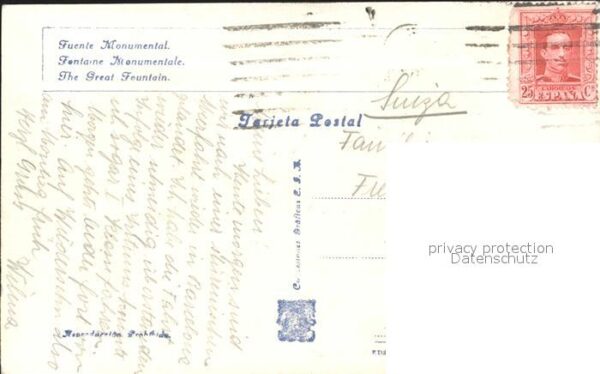 Barcelona Cataluna Exposicion Internacional 1929 Fuente Mo – Bild 2